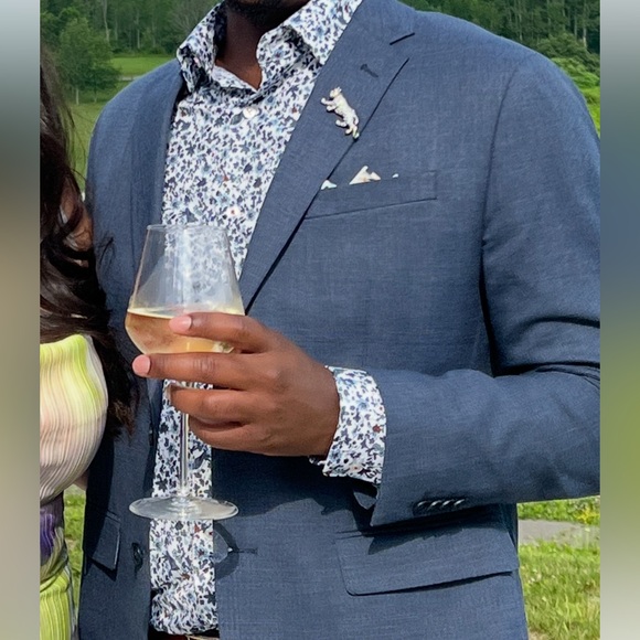 SIMONS Floral Men's Dress Shirt - Picture 1 of 6